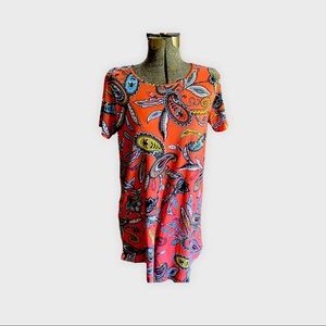 Beautiful paisley design cotton dress.